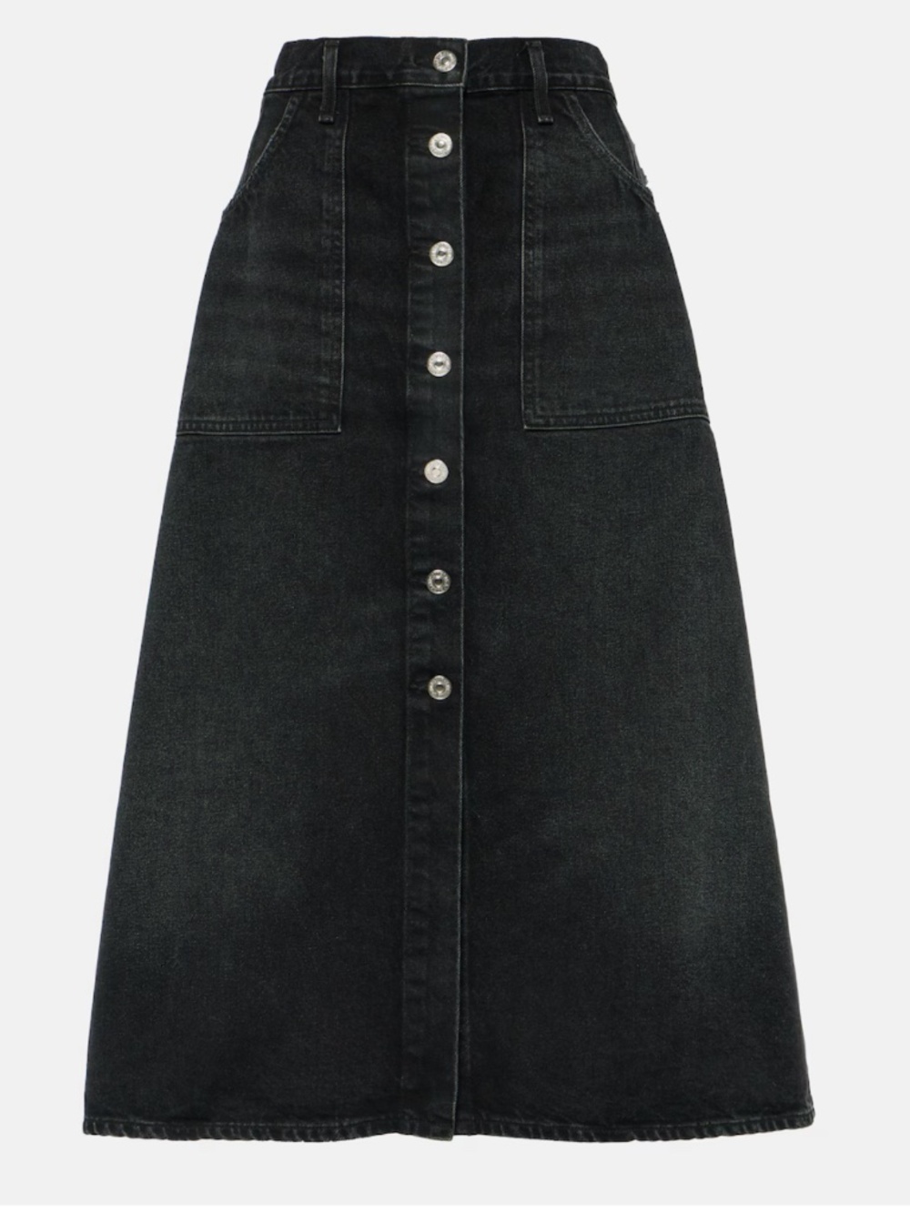 Citizens of Humanity Black Denim Skirt in size 23